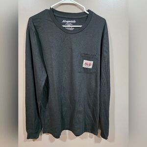 Aeropostale Men's Charcoal Long Sleeve Tee